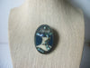 Vintage Brooch Pin Elegant Lady Paua Abalone Shell Inlays, 121516