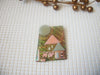 Vintage Lucinda House Pin, Happy Laundry Day Glitter Clothing Line Spring Day  7817