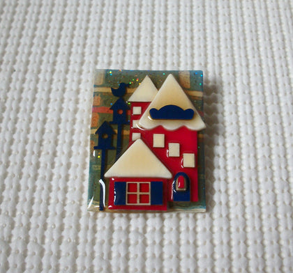 Vintage Lucinda House Pins, Love Valentine Forever Happiness Peace Bird House Happy Times 021321