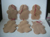 Set of 6 Christmas Ornaments Stocking Stuffers Vintage Hand Made