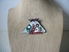 RARE Hard To Find Lucinda House Pins, Glitter Christmas Poinsettia Tree 61318
