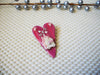 Rare Hard To Find Lucinda House Pins Pink Red Valentine`s Day Hearts Love Your Way Glitter 41017