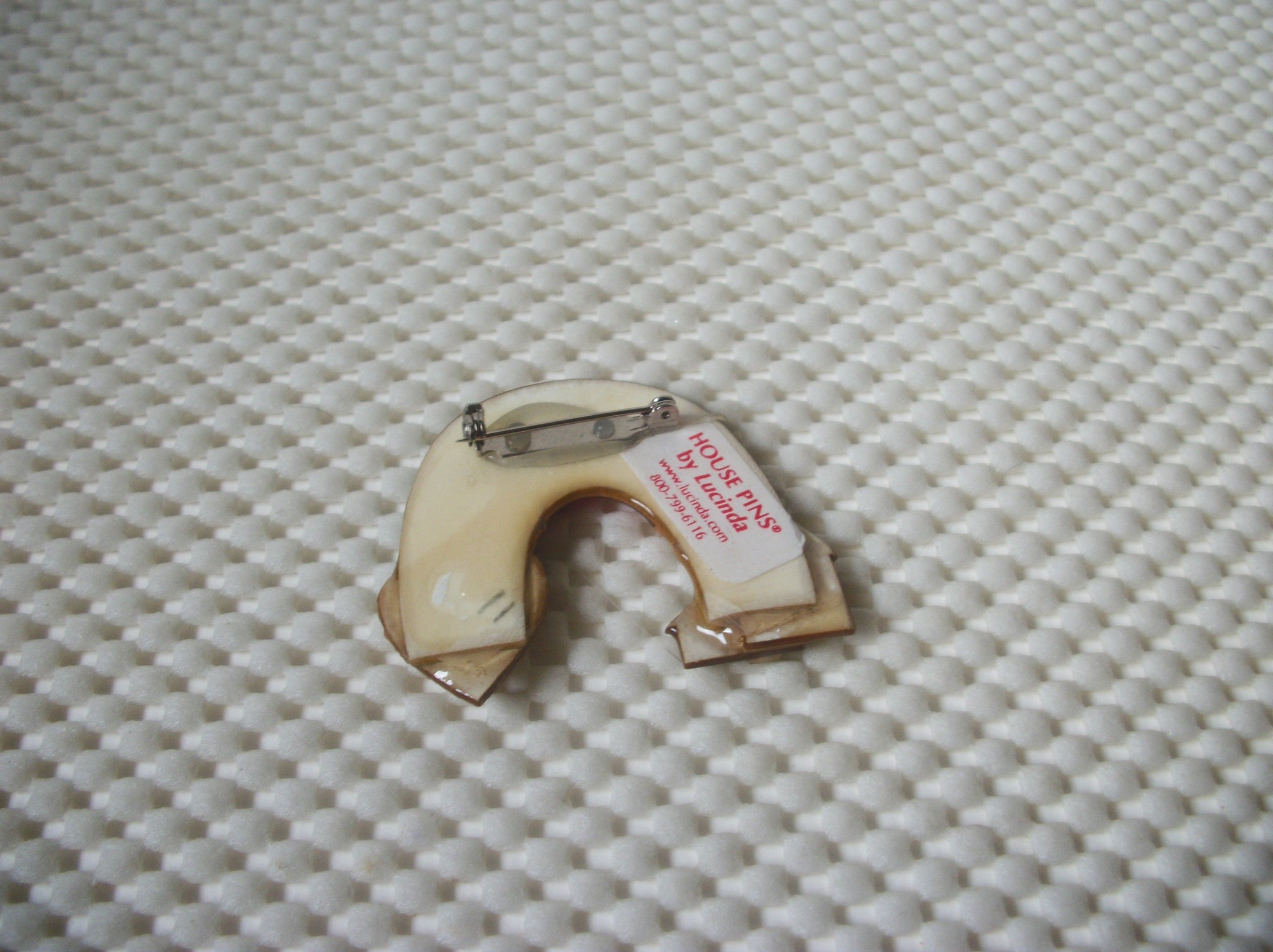 Vintage Lucinda House Pins, RARE Glitter Music Notes Bird House Rainbow 021321