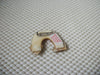Vintage Lucinda House Pins, RARE Glitter Music Notes Bird House Rainbow 021321