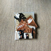 Hard To Find Vintage Lucinda Halloween House Pin, Booo Ghost Glitter 021321