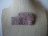 Vintage Brooch Pin, Native Indian Stone Clay House 023021