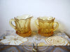 Mid Century Milk Sugar Golden Glass Set C100