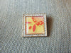Vintage Signed AVON, Floral Glass Top Clear Rhinestones Pendant Brooch Pin 022421
