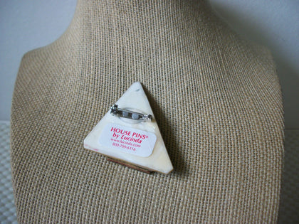 Vintage Brooch Pin Lucinda House Pins, Christmas Festive Tree Angel Wreath Glitter 61318