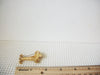 Wiener Dog, Textured Brushed, Gold Tone,Clear and Green, Rhinestones, Brooch Pin 72517