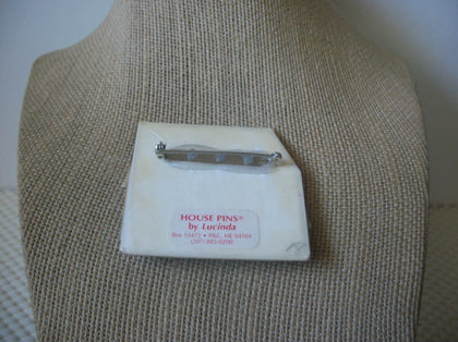 Vintage Lucinda House Pins, Pastels Cloud Bird House Cat Calm Quiet 61318