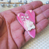 Rare Hard To Find Lucinda House Pins Pink Red Valentine`s Day Hearts Love Your Way Glitter 41017