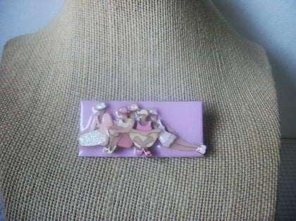 RARE Lucinda Woman Pins, Highly Detailed Love Better Together Unity Friends Forever Our Club 21321