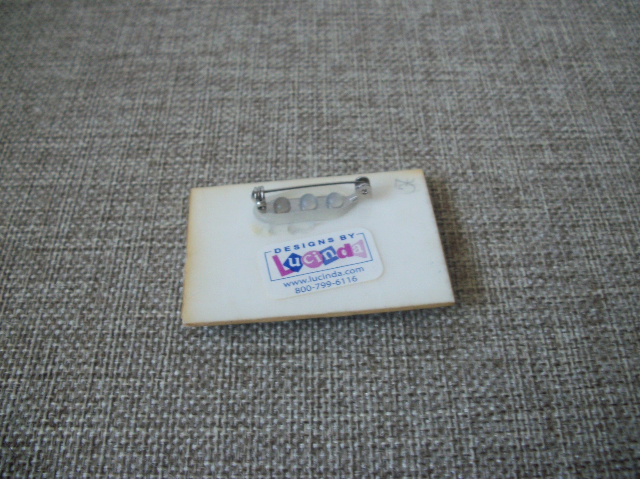 RARE Lucinda Peace Pin Christmas Nativity Scene