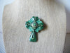 RARE Hard To Find Lucinda Irish Cross Shamrock Green Glitter Enhancer 61318