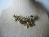 Vintage Jewelry, Two Bumble Honey Bees, Crystal Rhinestones, Enameled Wings, Gold Tone, Brooch Pin 022621
