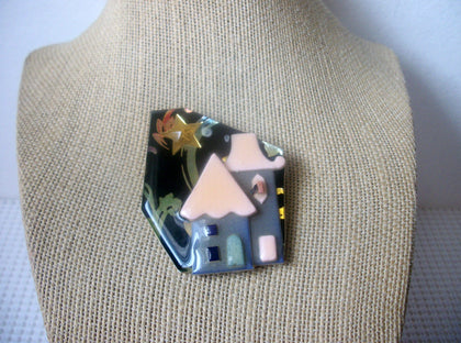 Vintage Lucinda House Pins, Glitter Fireworks Dark Night Love Celebration 021321