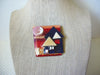RARE Vintage Lucinda House Pins, Peace Love Sleep Well Little Cat Watching 021321