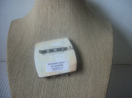 RARE Lucinda Woman Pins, Highly Detailed Best Friends For Life Glitter Love Laugh 021321