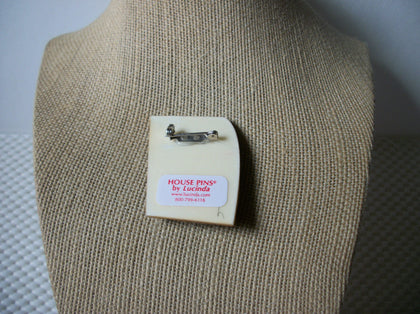 Vintage Lucinda House Pins, Highly Detailed Little Irish Cottage Flower Sun Glitter 61318