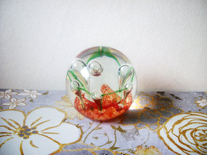 Paperweight Made From Crystal Bavaria Germany Hand Blown