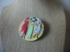 RARE Vintage Brooch Pin Lucinda Woman Pins, Celebrating Life And Love 021321