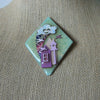 RARE Highly Detailed Lucinda House Pins Happy Cloud Rainbow Glitter Bird House 61318