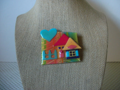 Vintage Lucinda House Pins, Colorful Dream Home Heart Love Fence Sweet Home 021321