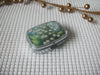 Vintage Stainless Steel Lilly Of The Valley Pill Box Square Tray 111216