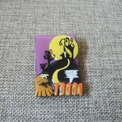 RARE Lucinda Halloween Design Pins Haunted Tree Pumpkin Sign Keep Out Unique! 021321
