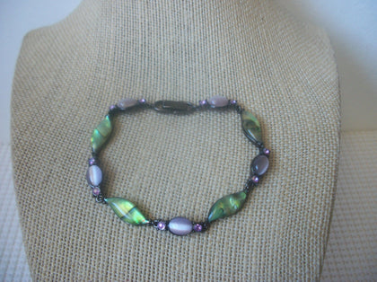 Vintage 7 1/2' Paua Abalone Shell Bracelet 73017