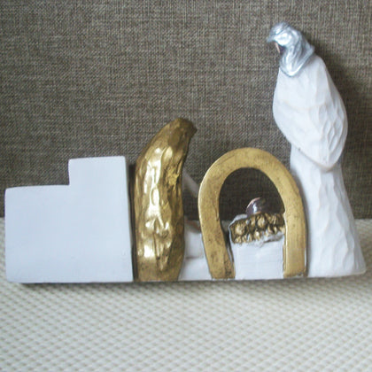 Vintage Hand Painted Nativity Scene C200