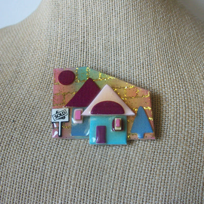 Vintage Lucinda House Pins, House SOLD Realtor 43017