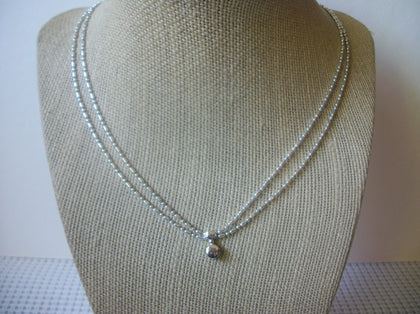 Vintage Jewelry 16" - 18" MONET, Dainty Silver Tone Metal Necklace 121920