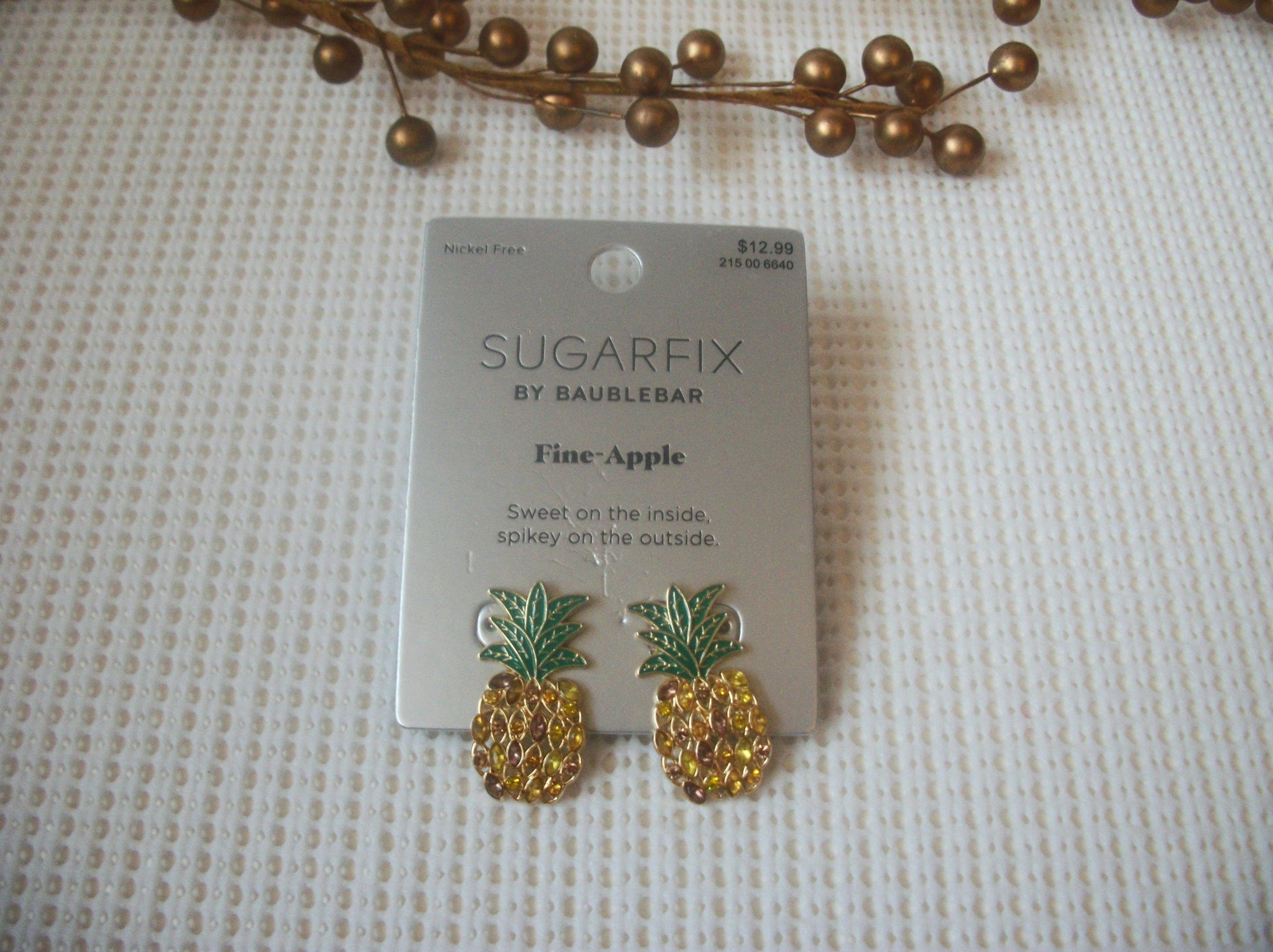 Pineapple Sugarfix By BAUBLEBAR Long Pierced Earrings 91817