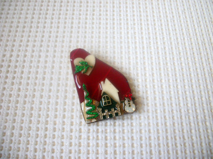 RARE Lucinda House Pins, Very Detailed Christmas Theme Glitter Angel Snowman Festive House 021321