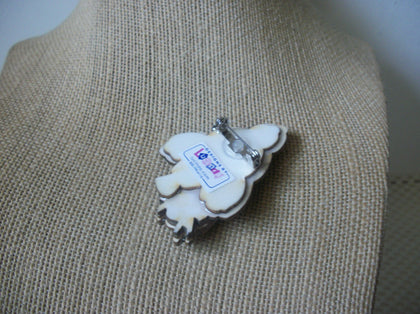 RARE Hard To Find Lucinda Christmas House Pins, Festive Tree Clear Rhinestone Child Under Tree 61318