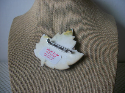 RARE Highly Detailed Lucinda House Pins, Fall Maple Leaf Crescent Moon 61318