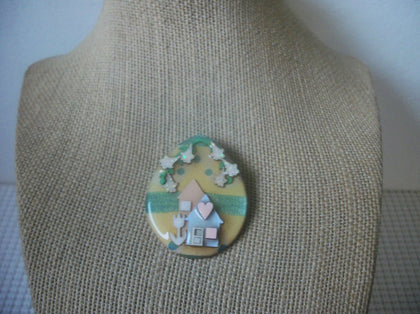 RARE Lucinda House Pins, Easter Egg Tulips Trumpet Vine Flowers Glitter 021321