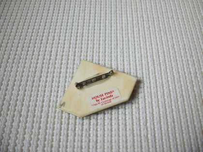 RARE Vintage Lucinda House Pins, Highly Detailed Christmas Festive Family Glitter My Home My Serenity 021321