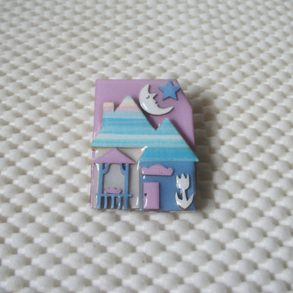 RARE Lucinda House Pins Pastels Crescent Moon Tulip Gazebo Star 021321
