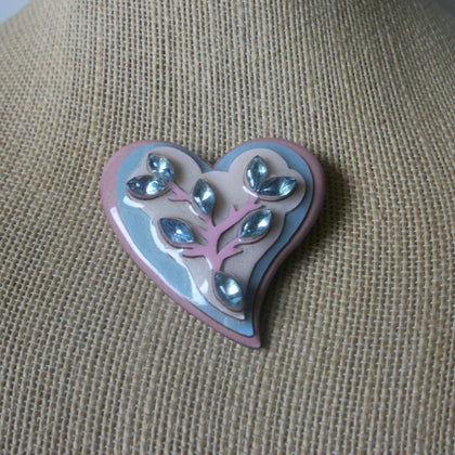 RARE Highly Detailed Lucinda Pins, Love Endless Caring Forever Pastels Rhinestones 61318