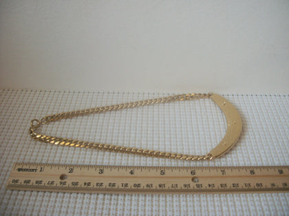 Gorgeous Vintage 16" Signed TRIFARI Necklace Red Inlays Gold Tone Cleopatra Snake Gold Tone 030421