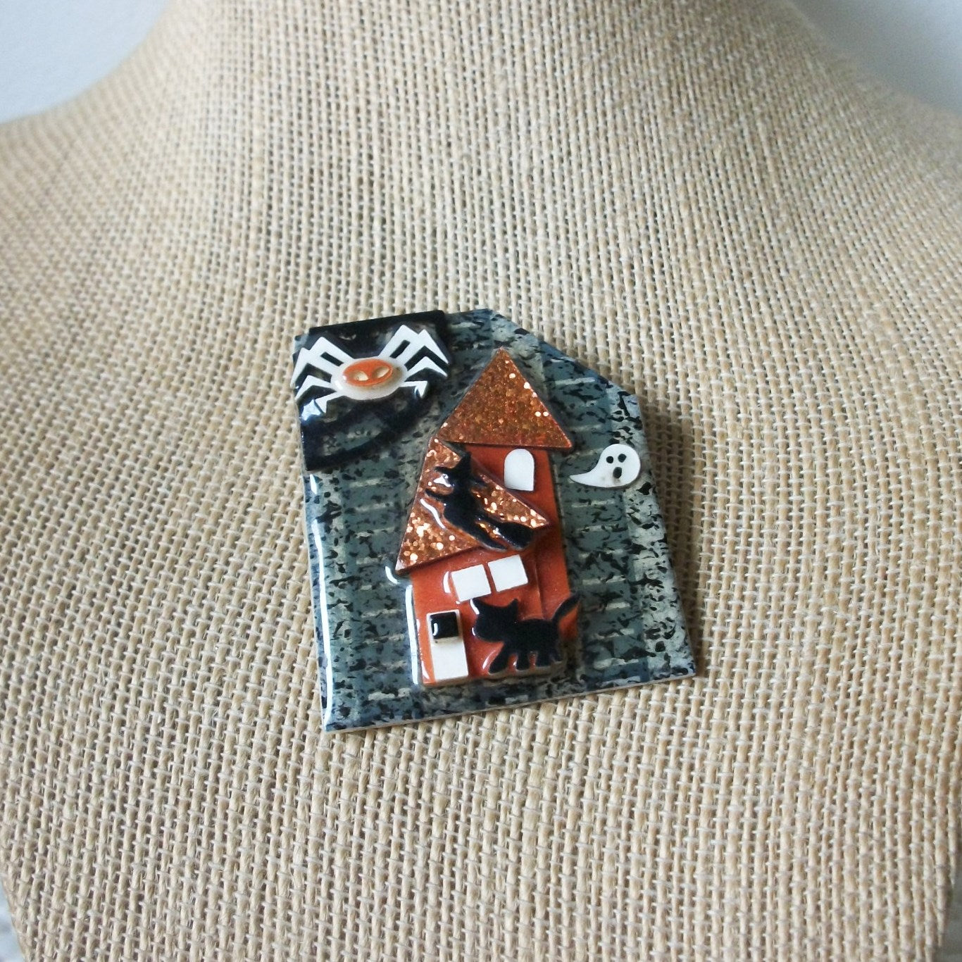 Hard To Find Lucinda House Pins, Ghost Bat Spider Halloween 021321