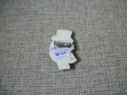 RARE Lucinda Pins Happy Snowman Glitter carrot Nose Warm Hat Shawl Christmas