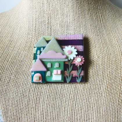 Vintage Lucinda House Pins, Daisy Flowers Love Happiness 61318