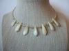Vintage Choker Adjustable Mother Of Pearl Shell Necklace 40220