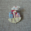 RARE Lucinda House Pins Umbrella Raindrops Glitter Birds Flying 42617