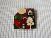 RARE Lucinda House Pins, Highly Detailed Festive Christmas Glitter Sled Tree 102320