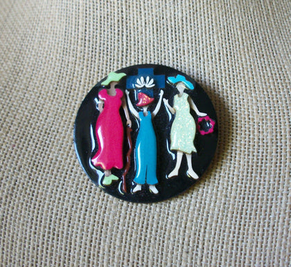 Vintage Lucinda Woman Pins, Celebrating Life Love 021321
